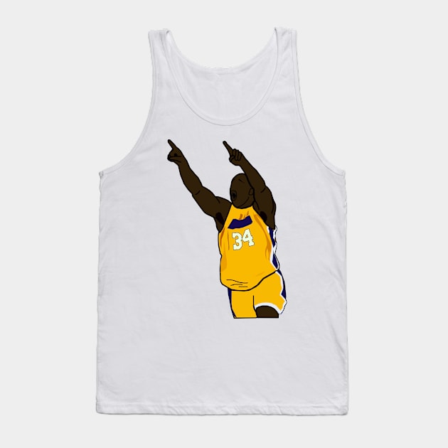 Shaq/Shaquille O'Neal Point - NBA Los Angeles Lakers Tank Top by xavierjfong